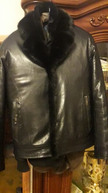 təmiz dəri: Куртка 2XL (EU 44), цвет - Черный