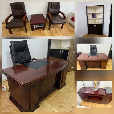 Sifarişlə masa və oturacaq dəstləri: Ofis mebeli dest 700₼ satılır yaxşı vəziyyətdədir Unvan 20yanvar J621