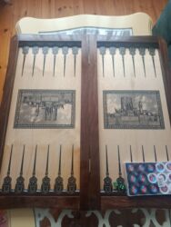 intex easy set бассейн: Taxta nərd dəsti – “Qız Qalasının təsviri” - Material: ağac (qapaq və