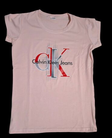 levis zenska majica: Calvin Klein, S (EU 36), M (EU 38), L (EU 40), Cotton, color - Pink