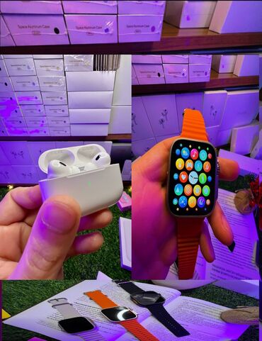 смарт часы эпл вотч: Apple watch 8 ultra + airpods pro 2 качество просто бомба airpods
