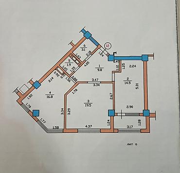 14: 2 комнаты, 70 м², Джал-15 Элитка, 4 этаж — 10