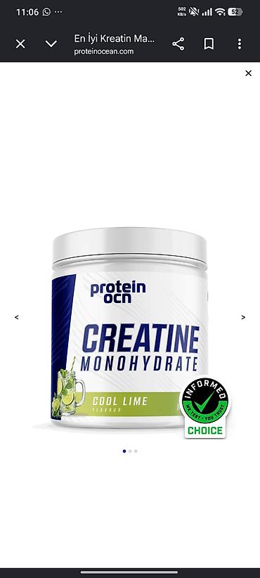idman çantası: Kreatin Protein Ocean, Çəki: 201 - 500 g, Yeni — 2
