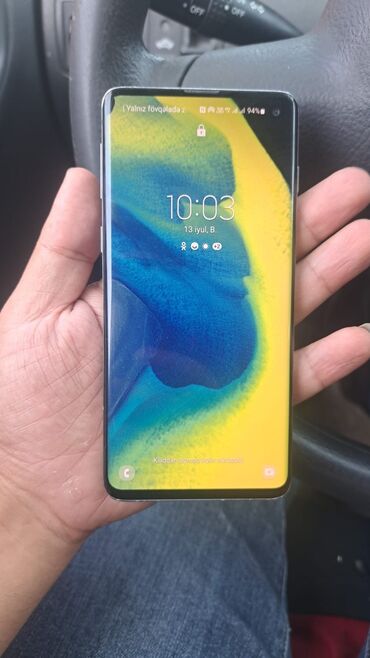 samsung a71: Samsung Galaxy S10, 128 GB, rəng - Ağ, Face ID, Sensor, İki sim kartlı