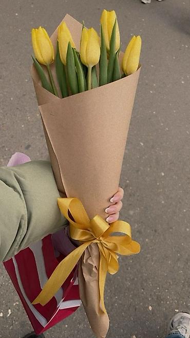 Букеты из живых цветов: Тюльпаны — стильные букеты и одиночные стебли - Разновидности — 1