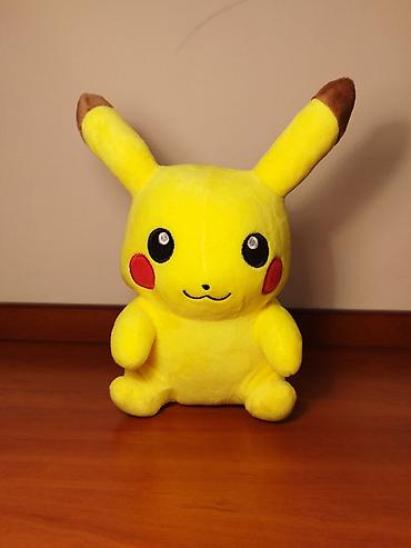 Мягкая игрушка Пикачу (Pokémon) - Яркий жёлтый плюш с коричневыми