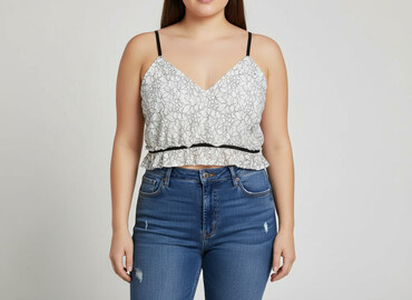 stradivarius top koronkowy: PrettyLittleThing, Топ жіночий, розмір 2XL