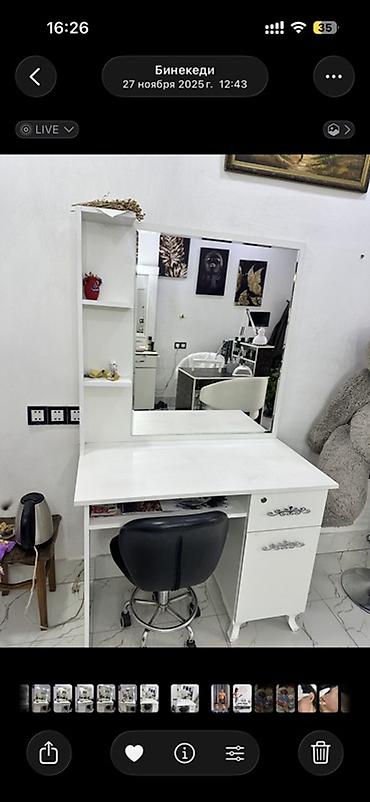 tibbi dolab: Gözəllik salonu üçün vizaj masaları – 2 fərqli model Iwigli 135 — 3