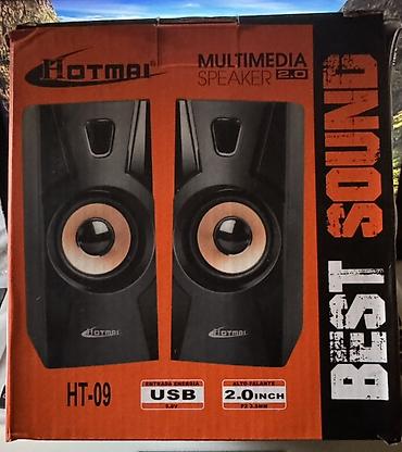 audio mikser: Hotmai Multimedia Speaker 2.0 – HT-09 - 2.0 masaüstü akustik sistem - — 2
