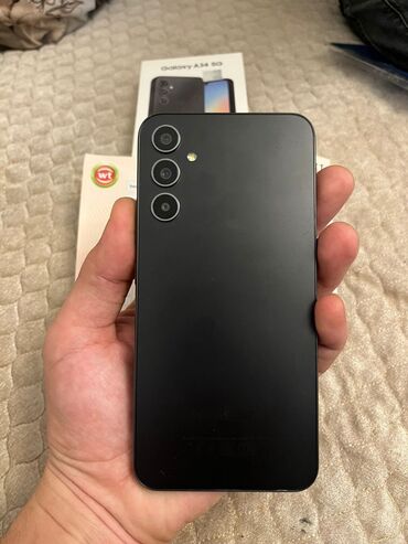 Samsung: Samsung Galaxy A34 5G, rəng - Qara, Zəmanət — 1