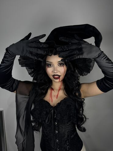 прокат национальных костюмов для детей: Шляпа, Осень-весна, Замша, С бантом