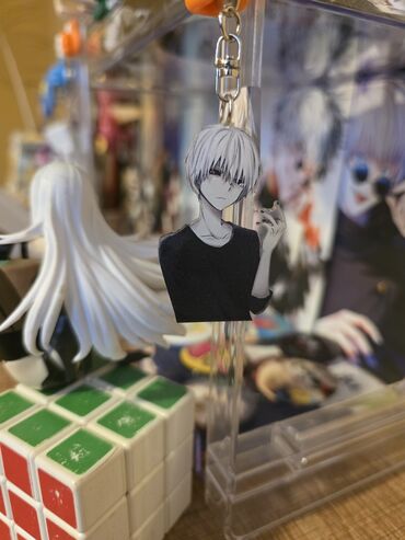 yedizdirmək üçün stul çexolu: Bu, yapon animesi “Tokyo Ghoul”dan Kaneki Ken obrazının təsvir