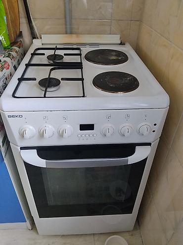Комбинированная плита, Beko, Б/у, Напольная, Механическая, Полная оплата at lalafo.kg Комбинированная плита, Beko, Б/у, Напольная, Механическая, Полная оплата