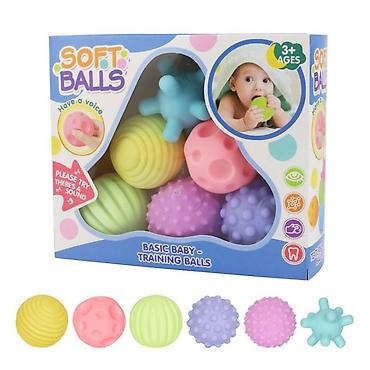 Игрушки: Набор мягких развивающих мячиков для малышей (Soft Balls), 3+ месяцев — 1