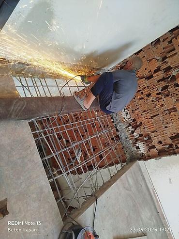 plastik qapllar: Beton kəsmə - Beton deşmə xidməti Beton kubik kərpicdən qapı — 4