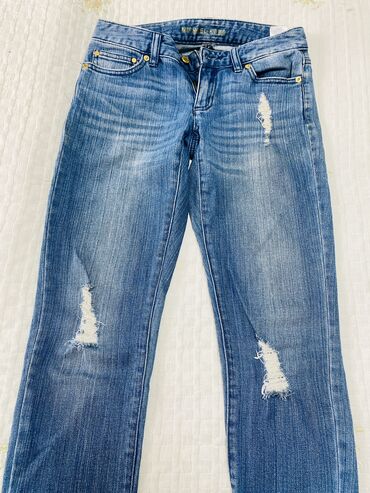джинсы размер м: Джинсы и брюки, Б/у