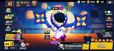 notbuk islenmis: Brawl stars hesabi
227 elmas var 
14635 kupa