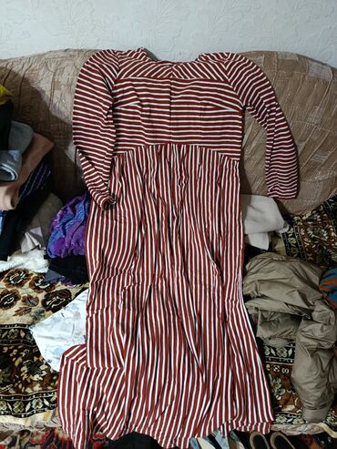 Повседневные платья: Повседневное платье, Лето, Длинная модель, 2XL (EU 44)