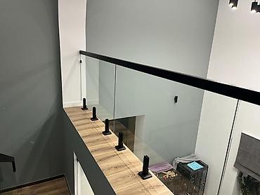 Готовые перила: Готовые перила, Материал: Стекло, Для балкона, Новый — 9