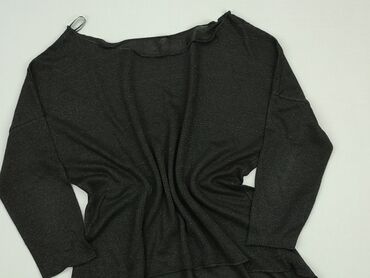 granatowa bluzki z koronki: Блуза жіноча, L, стан - Хороший