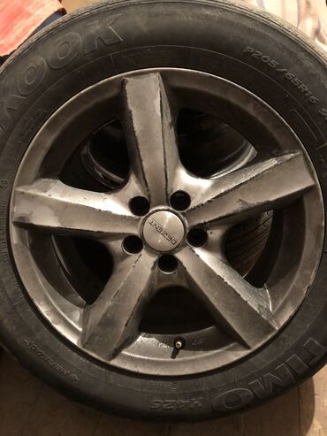 шины с дисками 16: Литые Диски R 16 Volkswagen, Комплект, отверстий - 5, Б/у