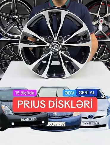 masın satısı: Toyota Prius üçün yüngül lehimli disk kolleksiyası - Uyğunluq: Toyota — 7