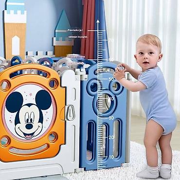 Ostali dečiji nameštaj: Disney dečja ogradica za igru – modularni paneli sa Mikijevim motivima — 7