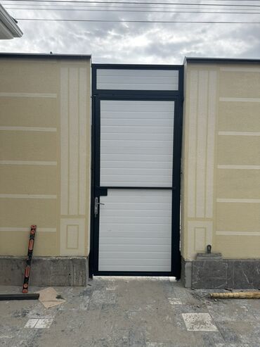 Откатные ворота: Откатные ворота с калиткой и навесом - Тип: откатная конструкция на at lalafo.kg — 15 Откатные ворота: Откатные ворота с калиткой и навесом - Тип: откатная конструкция на — 15