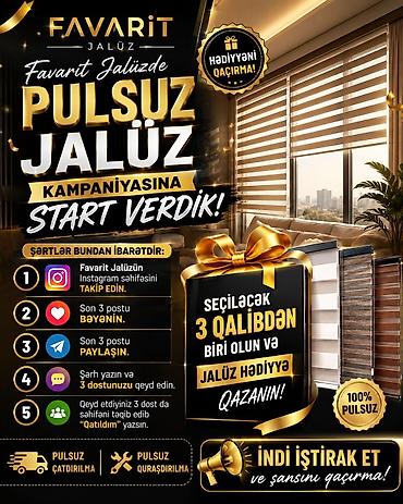 dikey jaluzi perde: Favarit Jalüz tərəfindən pulsuz jalüz kampaniyası təqdim olunur — 1