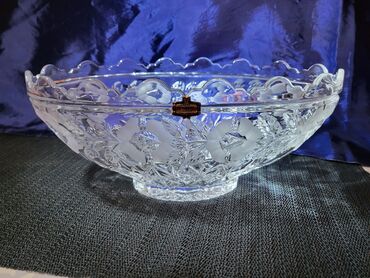 Činije: Cinija nova veca kristal Zajecar 70te. Cinija kristal,led — 1