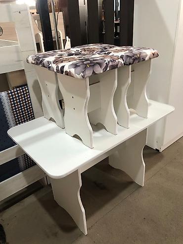 Кухонные столы и стулья: Кухонный стол и стул, Новый, Бесплатная доставка, цвет - Бежевый — 5