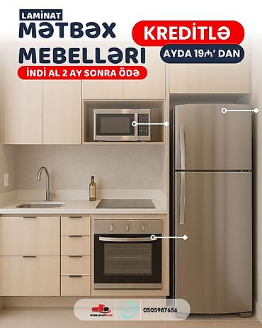 mebelman: Sifarişlə mətbəx dəsti, Özü çəkən petlələr, Mat laminat, Pulsuz çatdırılma — 7