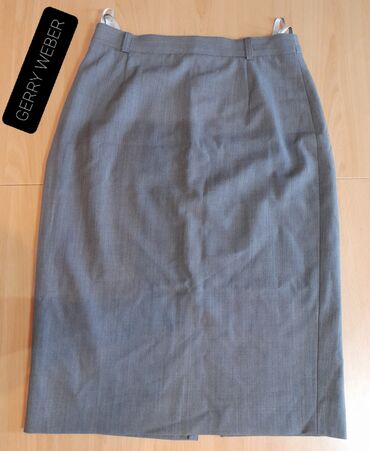 elegantna siva suknja: M (EU 38), Mini, bоја - Siva