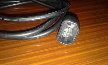 komputer kabel: Kompüterin sistem blokun və monitoru UPS qoşmaq üçün cərəyan kabeli — 3