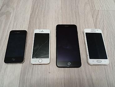 Продаю 4 телефона iphone 4s кабеля нет работает или нет не знаю цена