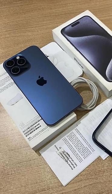 IPhone 15 Pro, Blue Titanium, Face ID lalafo.az -da IPhone 15 Pro, Blue Titanium, Face ID