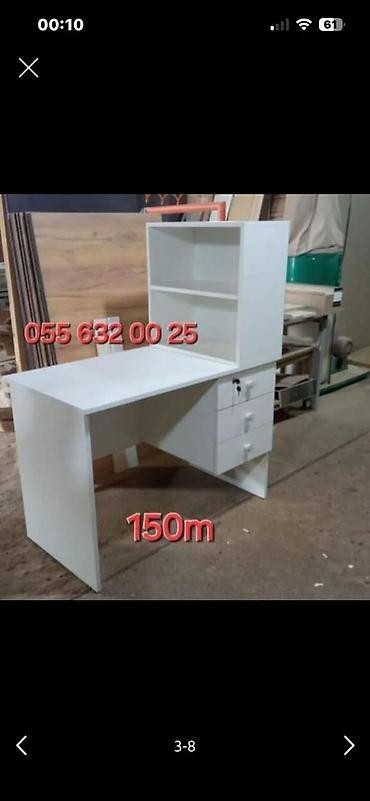 ofis masa: 150m Başlayir Qəbul/resepsiyon masaları və kassir stendləri Məhsul — 8