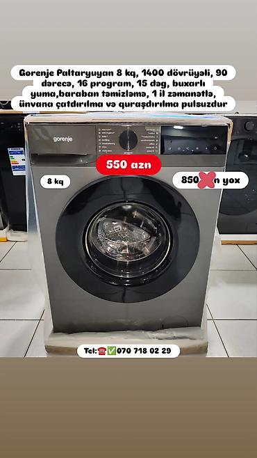 Стиральные машины: Anbardan satış Yoshiro, Gorenje və Toshiba önyükləməli paltaryuyan — 3