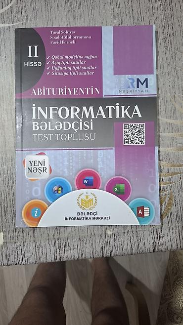 dim informatika 2025 pdf: Abituriyentin İnformatika Bələdçisi – Test Toplusu (II hissə)” — 2