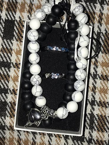 Наборы украшений: Украшения ручной работы - Набор из двух колец в подарочной коробке — 13