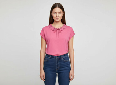 bluzki z kokardą na ramieniu: Women's blouse, size L