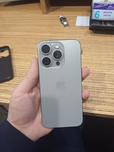 iphone 7 satış: IPhone 15 Pro, 128 GB, Natural Titanium, Sənədlərlə, Face ID, Zəmanət