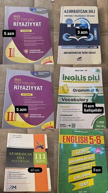 Məktəb və abituriyent hazırlığı üçün müxtəlif fənn və vəsaitlər: -
