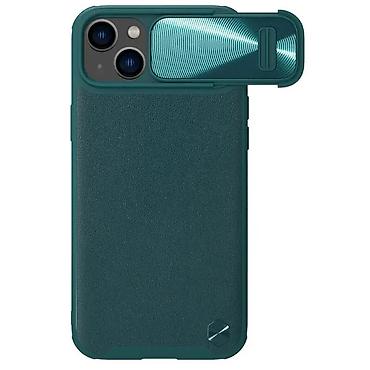 Maske i futrole za telefone: Maska Nillkin CamShield Leather S za iPhone 14 Plus 6.7 zelena — 4