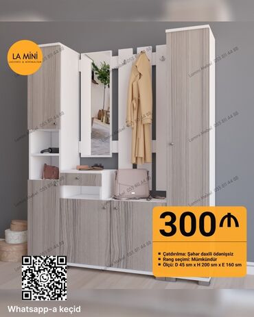 Dolablar: Açılan, 4 qapılı Düz dolab, Dəhliz dolabı