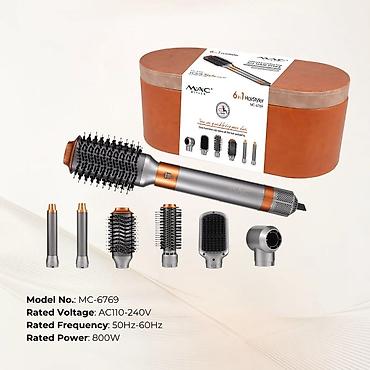 Daraqlı fen Fen seti MAC Styler 6-in-1 saç formalaşdırıcı s eti