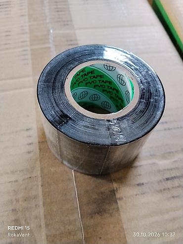 ПВХ лента-скотч (PVC TAPE), черная Назначение: - Герметизация и