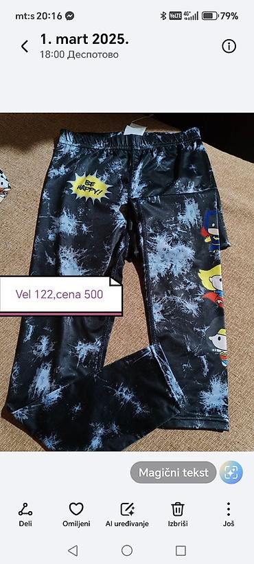 ca sakoi: Dečje helanke sa superherojskim motivima - Veličina: 122 - Crna — 1