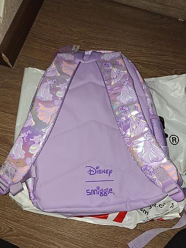Məktəb çantaları: Disney x Smiggle bel çantası – bənövşəyi, parıldayan (holo) dizaynlı — 2
