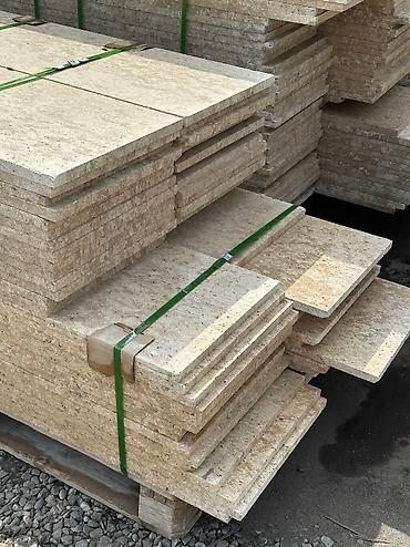 Фасадные плиты Сары-Таш (Травертин): Новый, Размер: 30x60 мм, Желтый, Установка, Гарантия, Бесплатный выезд — 4